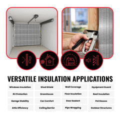 XTEMP HOUSEWRAP 1.5mm Reflective Foam Insulation RADIANT BARRIER 4′ X 250ft