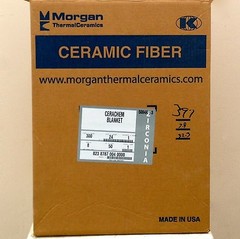 1″ CeraChem 36″ x 24″ Ceramic Fiber Blanket Insulation 8# Thermal Ceramics 2600F