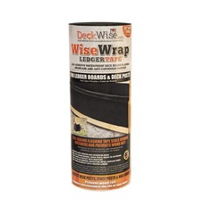 WiseWrap LedgerTape 12″ x 25′ Self-Adhesive Deck Ledger Board and Wood Post F…