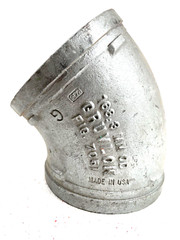 GRUVLOK Style 7051 6″ Galvanized 45-Degree Elbow Grooved End IPS Pipe Fitting