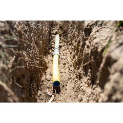 1-1/4 In. IPS Poly DR 11 to 1-1/4 In. MIP Underground Yellow Poly Gas Transition