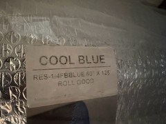 Cool Blue Reflective Insulation Bubble Wrap. 5 Feet X 125 Feet. 625 Sq Ft