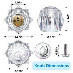 Avenuebool Acrylic Single Handle Trim Set, Complete Faucet Repair Kit Clear