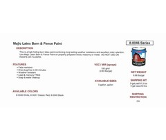 Majic Paints 8-0048-1 Latex Flat Barn & Fence 128 Fl Oz (Pack of 1), Black