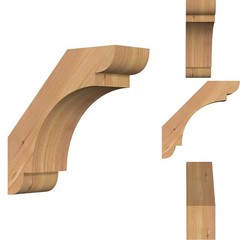 Ekena Millwork BRC04X10X10OLY00SWR 3-1/2 x 10 x 10 Knee Brace Western Red Cedar