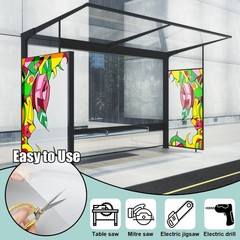 Beeveer Polycarbonate Clear Plastic Sheet 1 Pcs 48″ x 48 x 144 inches,