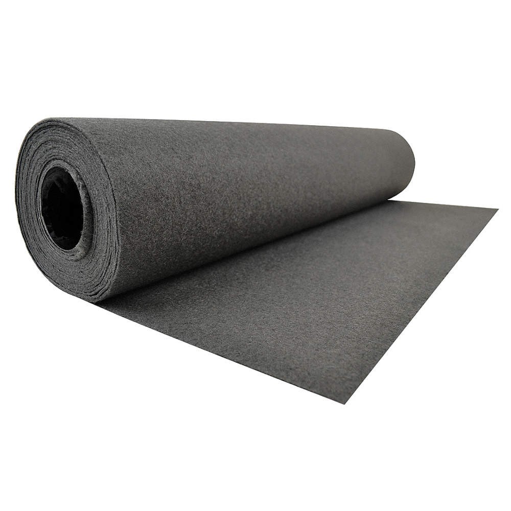SURFACE SHIELDS PS48100 Floor Protection,48 In. x 100 Ft.,Black 22DM65