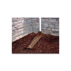 Frost King Drain Away 0.1 in X 46 in Brown Vinyl Downspout Extension DE46BR