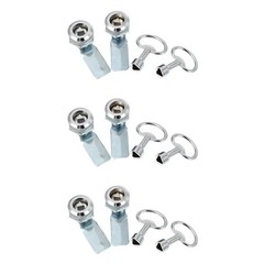 Set of 3 Multipurpose Triangle Lock Heavy Duty Door Toolbox Cabinet