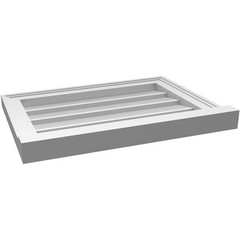 Ekena Millwork 22W X 16H Vertical Surface Mount Pvc Gable Vent Non-Functional