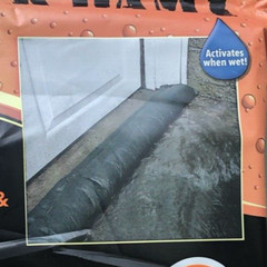 Quick Dam 3.5 in. H x 10 ft. L Flood Barrier 1 pk Prevent Damage – Reusable