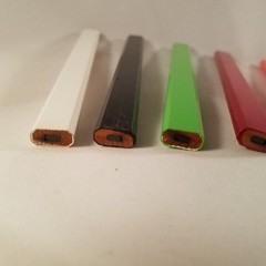 (12) Carpenter Pencils MADE IN USA assorted colors