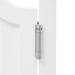 Pine Wood 2-Panel Partition Door White 80 × 90 cm 180° Hinges