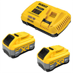 DCB2108-2CDeWalt 20V MAX XR POWERPACK 8Ah Battery 2-Pack with Charger