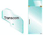 CRL PH34BR Brass Wall Mounted Transom Patch with 1NT300 Insert