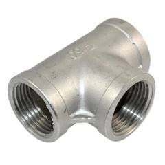 1″ 1 inch in NPT Tee T 3 way Female Thread Pipe SS 304 (2pack)