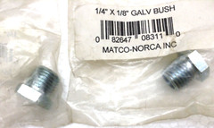 12 pack 1/4″ X 1/8″ Matco Norca Galvanized Steel Hex Bushings 082647083110
