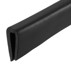 uxcell Edge Trim U Seal Black Rubber Plastic U Channel 10 Feet,