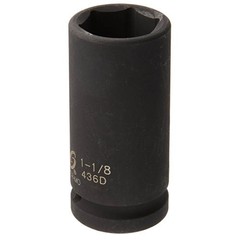 Sunex 436D 3/4″ Drive 1-1/8″ Deep Impact Socket, 6-Point