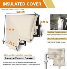 Insulated Cover for Outdoor Backflow Pressure Vacuum Breaker 600d Oxford fabric