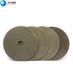 5″4Pcs Electroplated Diamond Polishing Pads Sanding Disc Grinding Wet for Stone