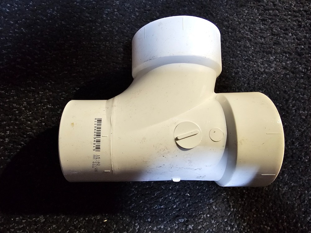(QTY 9) Charlotte Pipe PVC 00403 1000HA 3 In. Hub DWV Sanitary Street Tee, White