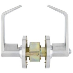 Universal Hardware Heavy Duty 3-Hour Fire Entry Lever Chassis ADA Satin Chrome
