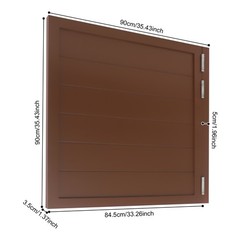 Partition Half Door for Doorways w/ Doorpost & Hinges Set Multi-functional Usage