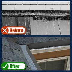 Pearwow Gutter Valley Splash Guardaluminum Rain Diverter Roofing Gutter Splash