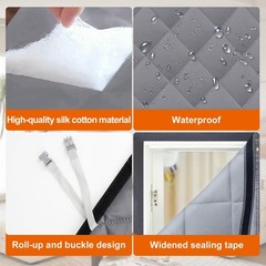 ZCPTZ Winter Window Insulation Kit 47″x63″(120x160cm), 47 x 63 Inch, Gray