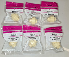 6 Apollo 1/2 in. x 1/2 in. CPVC CTS x CTS Union Solvent Weld