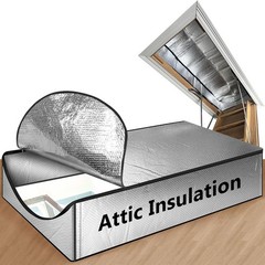 Attic Door Insulation Cover 25″X54″X11″, Energy Saving Ladder Pull down Insulato