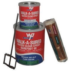 WOOSTER WAS60.CLR Anti-Slip Floor Coating,Clear,1 gal,Kit 45TR89