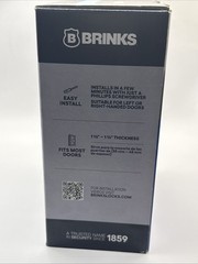 BRINKS ; Transitional Privacy Locking Interior Wave Door Lever, Satin Nick