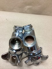 2- WATER FOUNTAIN VALVE 1/2” FPT SELF CLOSING CHROME SPIGOT#db