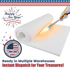 Ceramic Fiber Insulation, 31″x24″x1″ Thick, 2600F Fireproof Insulation Blanket