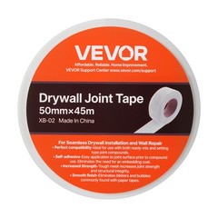 VEVOR 36Pcs 147.64ft x 1.97″ Fiberglass Mesh Tape Adhesive Drywall Covering Tool