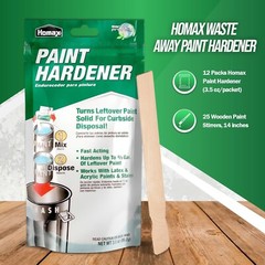Homax Waste Away Paint Hardener, 12 Packs, 3.5oz – Fast Acting Paint Solidifi…