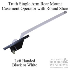 Truth Left Hand 11 Inch Single Arm Rear Mount Casement Operator with Round Shoe