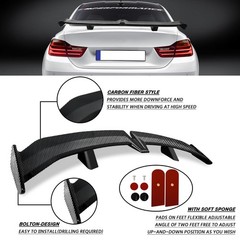 Rear Trunk Spoiler 54 Inch Universal GT Wing Carbon Fiber