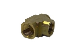 (3) NOS Parker 3/8” x 3/8” x 3/8” FNPT Brass Tee Pipe Fittings, 2203P-6