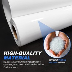 Crawldryer White Plastic Sheeting, 16 Mil 10′ x 25′, Crawl Space Vapor Barrier