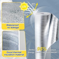 (4′ x50′) 3/8′ 10MM AD10 Solid Reflective Foam Core Vapor Barrier Double Sided