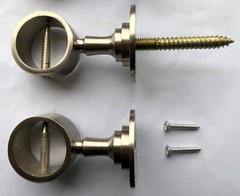 Brass rope carrier Ø 40 mm rope holder wall holder handrail ropes