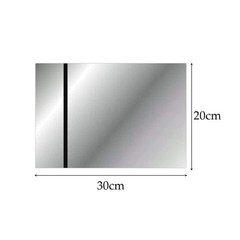 4PCS 12×8″ Laser Engraving Plastic Sheets Mirror Silver ABS Two-Color Sign Blank