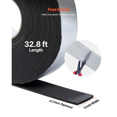 Pipe Insulation Wrap 32.8FT x 2 in with Aluminum Foil Layer Self-Adhesive