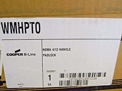 Cooper B-Line 4-12 Nema Rated Wall-Mount Handle Padlock Model WMHPTO