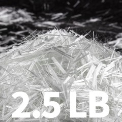 Fiberglass for Concrete, 3/4″ Length,2.5 Lb, Ar-Glass Chopped Strand Fiberglass