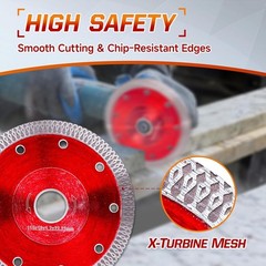10Pcs Diamond Saw Blade 4.5in for Angle Grinder Tile