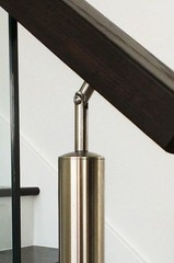 E030/S Stainless Steel Pivotable Handrail Support 1 2/3″ diameter x 5/64″, 1/2″